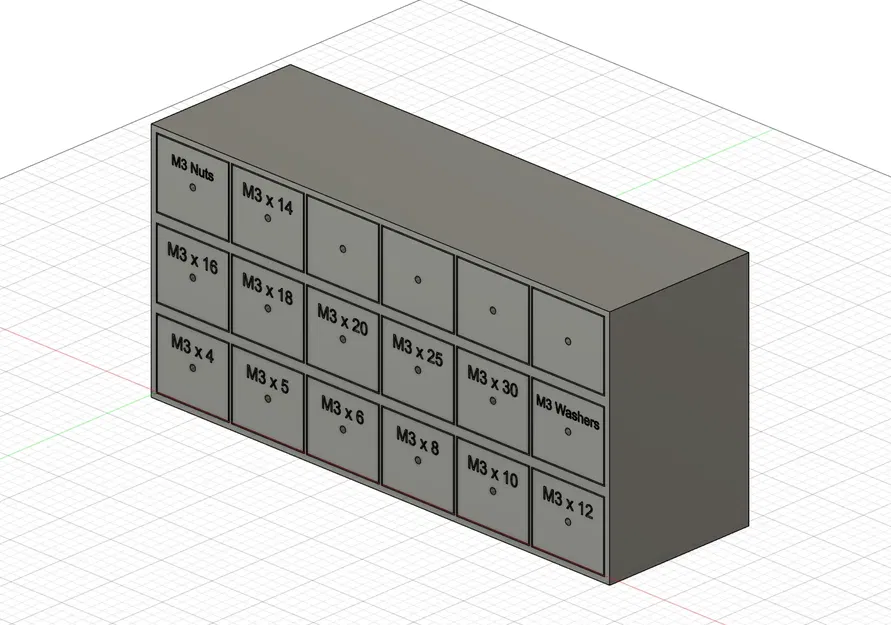 Giá đỡ vít M3 với ngăn kéo dễ nhận diện - Image 2