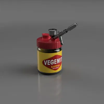 Máy vệ sinh súng phun sơn dành cho hũ Vegemite 500g