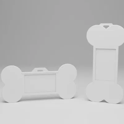 Giá đỡ thẻ ID hình xương chó vui nhộn