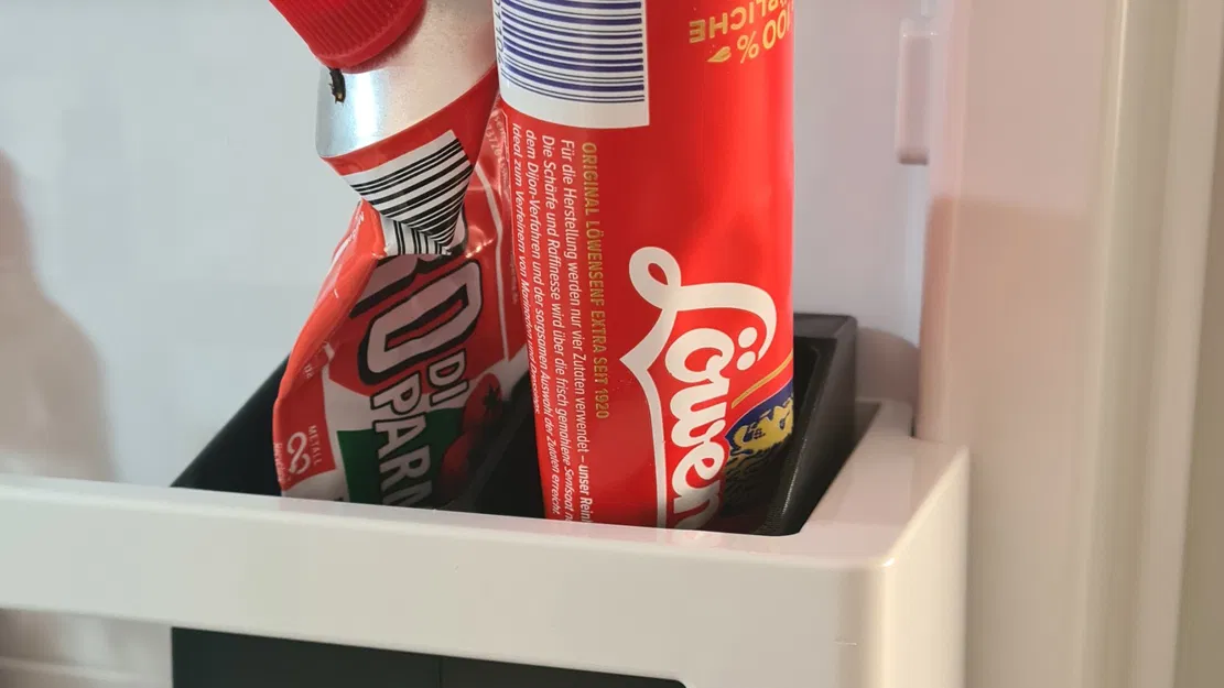 Giá đỡ ống cho tủ lạnh, giữ cho tương ớt và sốt cà không... - Image 1