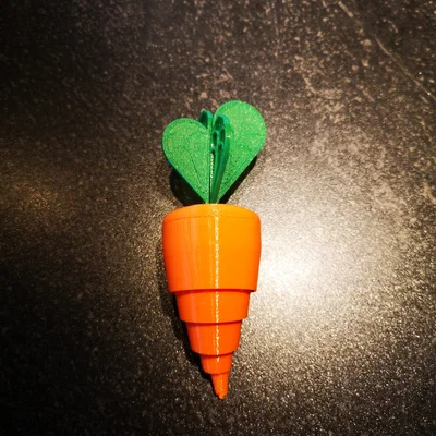 Cà rốt gập lại có lá, hai kích thước khác nhau