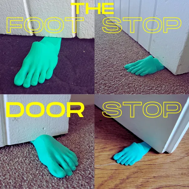 Giá đỡ cửa hình chân người độc đáo The_Foot_Stop - Image 2
