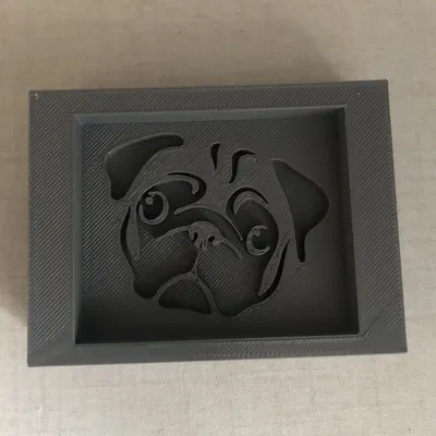 Khuôn bánh gừng hình chó pug dễ thương