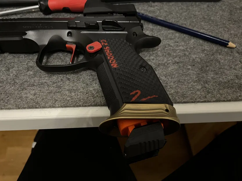 Đế magazine CZ75 Shadow 1/2 với ray picatinny cho Mantis - Image 1