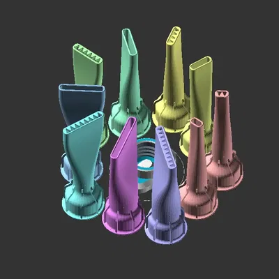 Vòi phun và nắp cho cartridge keo, silicone 15mm