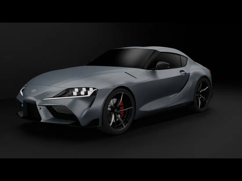 Mô hình xe thể thao Toyota Supra 2020 chi tiết cao - Image 1