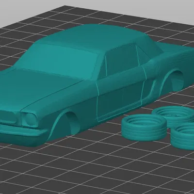 Mustang 1966 in 1 mảnh dễ in