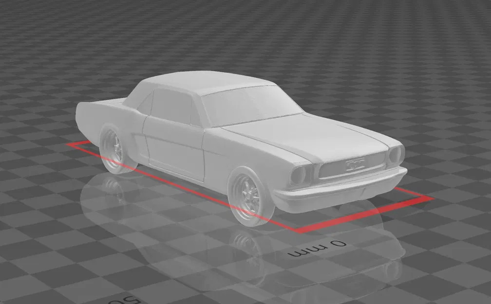 Mustang 1966 in 1 mảnh dễ in - Image 5