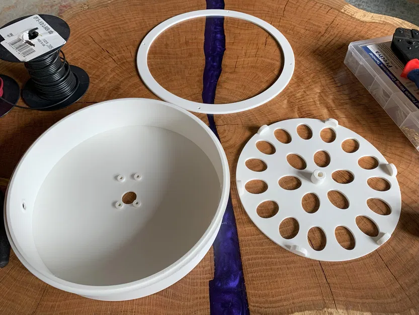 Bàn xoay động cơ cho hộp làm khô UV lớn - Image 2