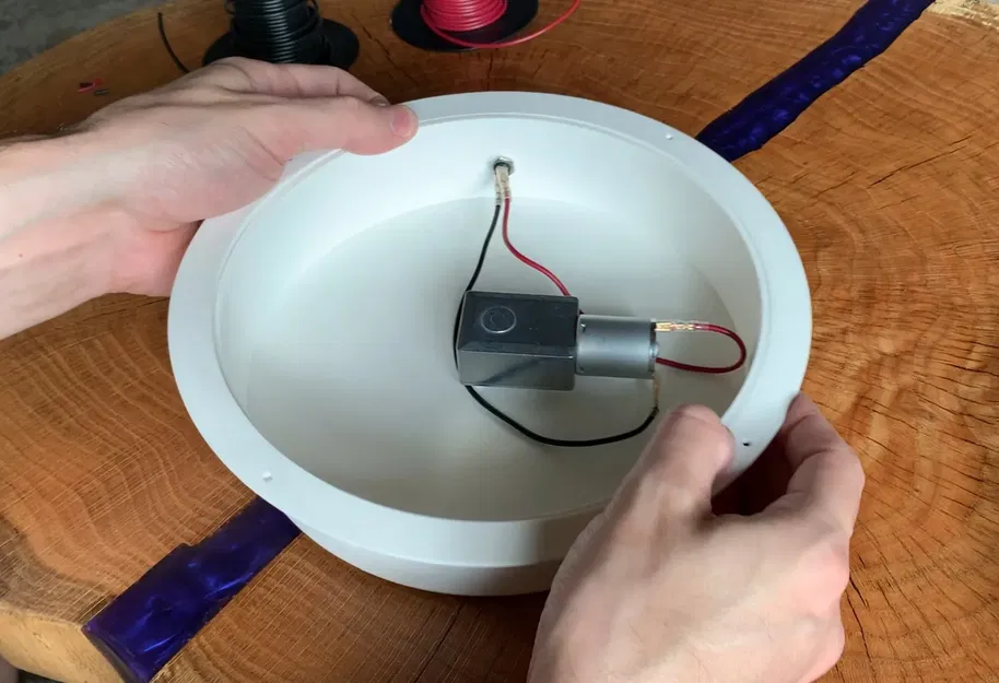 Bàn xoay động cơ cho hộp làm khô UV lớn - Image 4