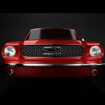 Mô hình xe Ford Mustang Coupe 1966 màu đỏ chi tiết cao