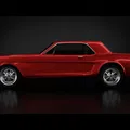 Mô hình xe Ford Mustang Coupe 1966 màu đỏ chi tiết cao - Thumbnail 3