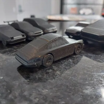 Porsche 911 cổ điển với bánh xe in tại chỗ