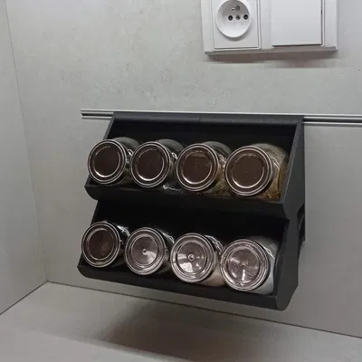 Giá đỡ và lưu trữ hũ gia vị treo tường sang trọng