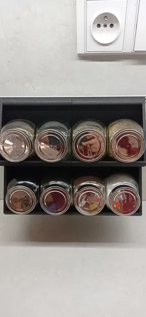 Giá đỡ và lưu trữ hũ gia vị treo tường sang trọng - Image 3