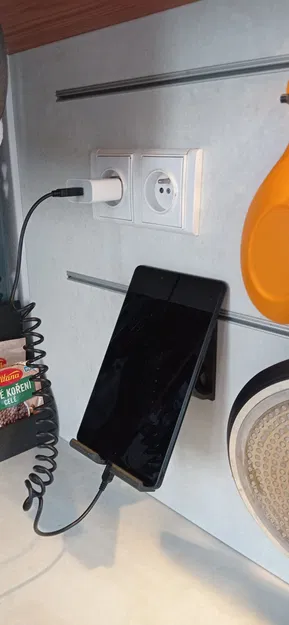 Giá đỡ điện thoại / máy tính bảng treo tường bếp - Image 1