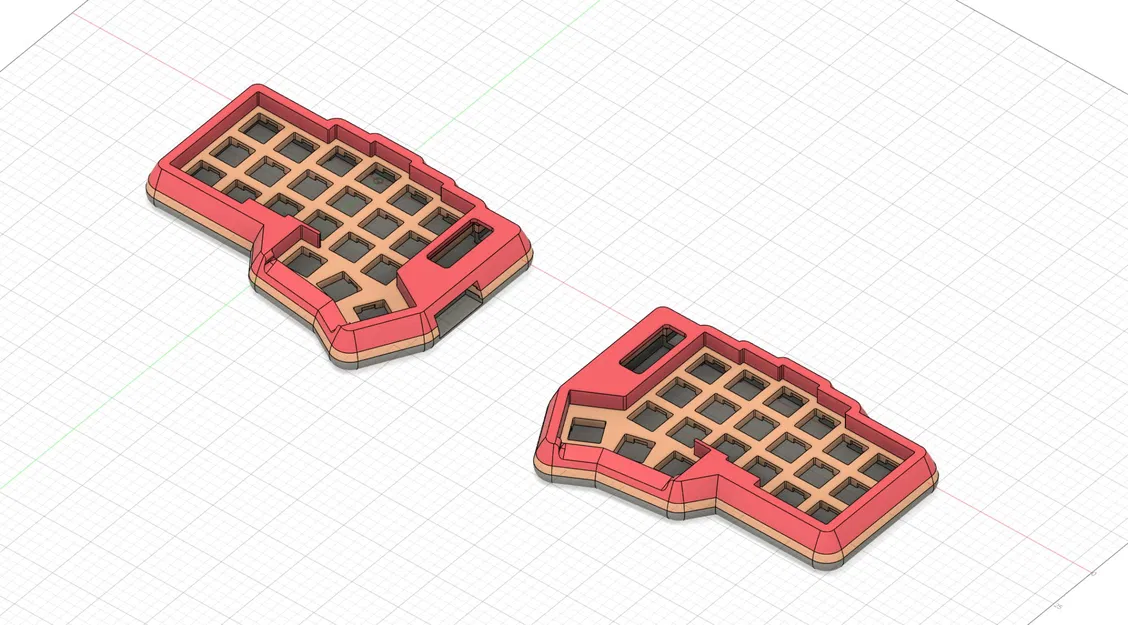 Vỏ bàn phím Corne High Profile với đế tích hợp - Image 5