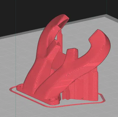 Giá đỡ quạt 5015 cho đầu đùn Sprite với sừng tuần lộc