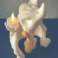 Giá đỡ nến hình dơi cho đèn tealight điện - Thumbnail 3