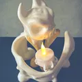 Giá đỡ nến hình dơi cho đèn tealight điện - Thumbnail 6