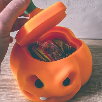 Bát bí ngô Halloween dễ in để đựng kẹo