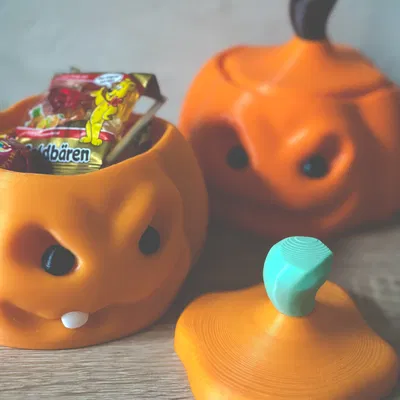 Bát bí ngô Halloween dễ in để đựng kẹo