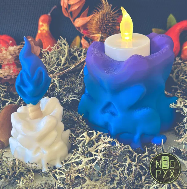 Nến đầu lâu với thiết kế độc đáo cho đèn tealight điện - Image 1