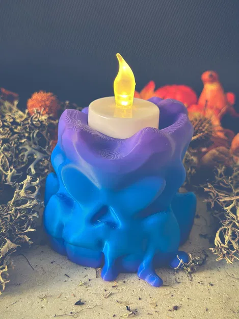 Nến đầu lâu với thiết kế độc đáo cho đèn tealight điện - Image 2