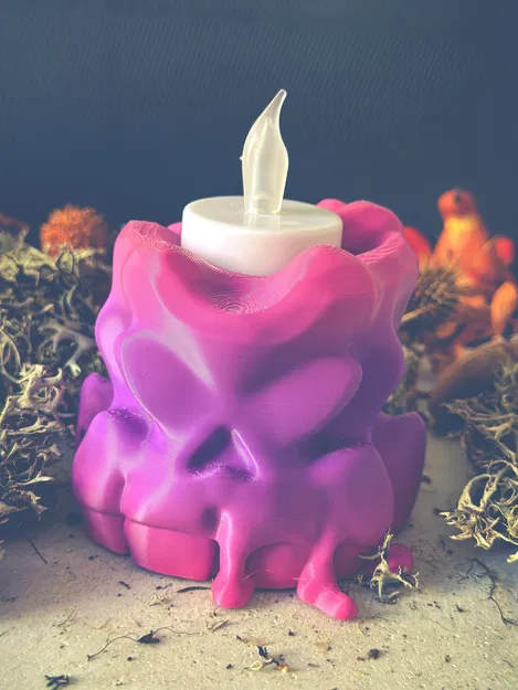 Nến đầu lâu với thiết kế độc đáo cho đèn tealight điện - Image 3