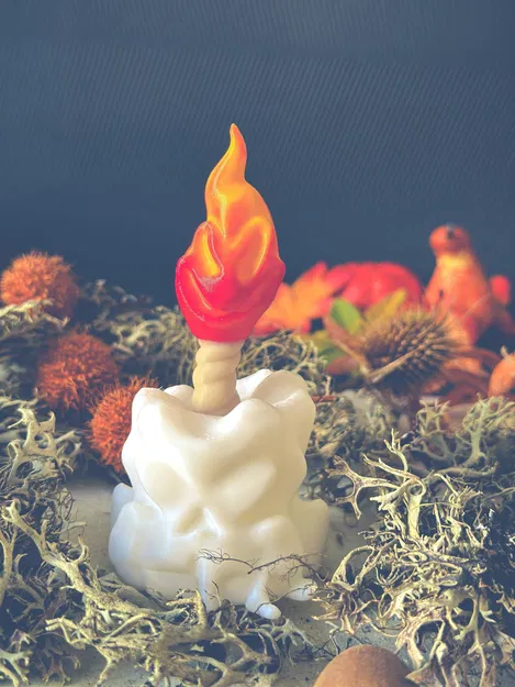 Nến đầu lâu với thiết kế độc đáo cho đèn tealight điện - Image 4