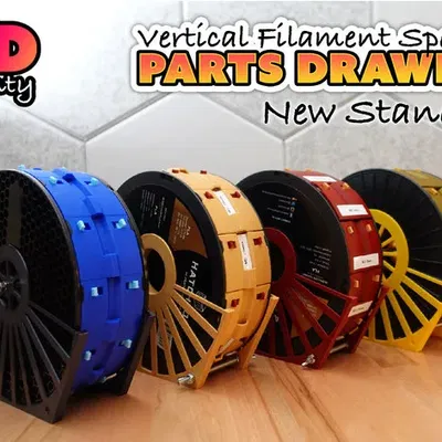 Giá đỡ cuộn filament đứng với ngăn chứa có thể tháo rời