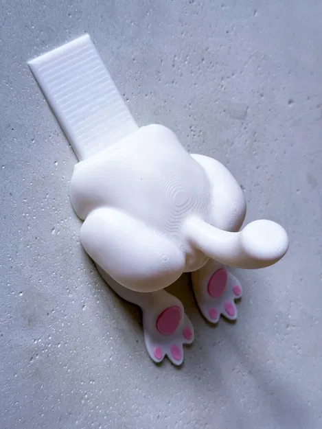 Gá đỡ cửa hình mèo bị đè nén phong cách độc đáo - Image 3