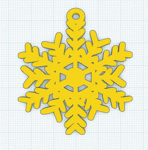 Đồ trang trí Giáng sinh hình bông tuyết dễ in - Image 1