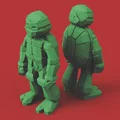 Nhân vật Rùa Ninja trong phong cách Low Poly - Thumbnail 2