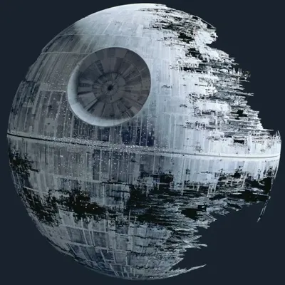 Trạm không gian Deathstar đang xây dựng trong Star Wars