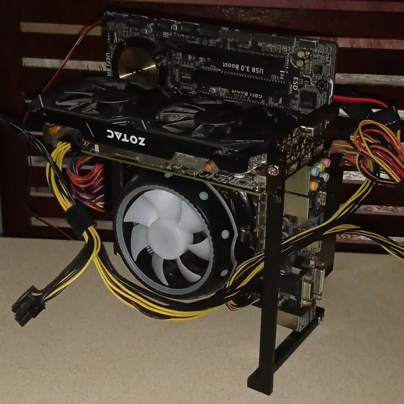 Vỏ máy tính khung mở cho bo mạch chủ ATX, mATX, ITX