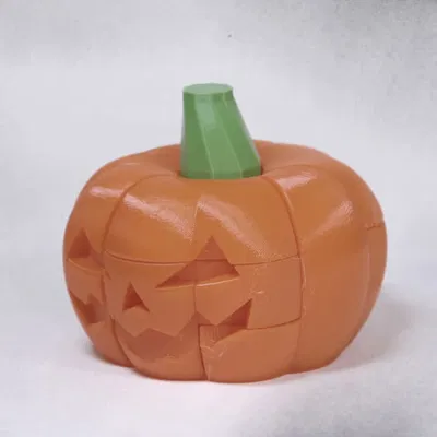 Bánh bí ngô ghép hình dễ thương để trưng bày