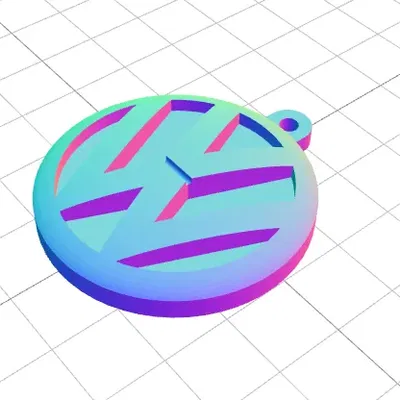 Chìa khóa hình VW với trung tâm nổi bật