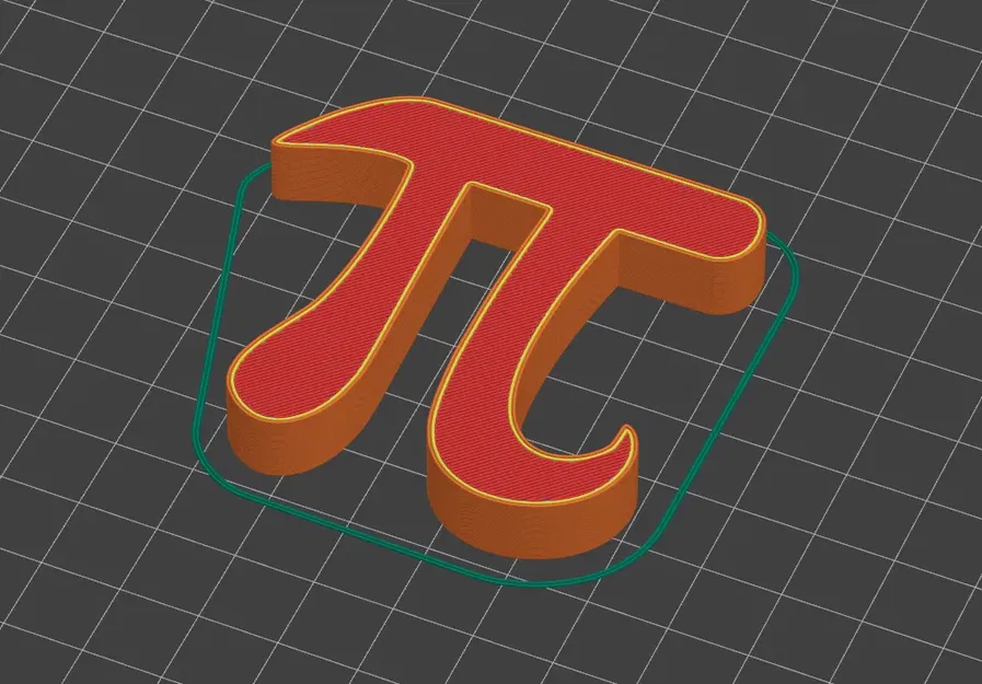 Biểu tượng pi π 3D tinh tế và sang trọng - Image 1