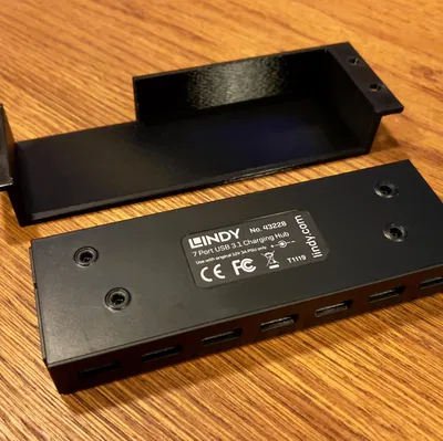 Giá đỡ USB-HUB 7 cổng cho bàn dưới (Lindy 43228)