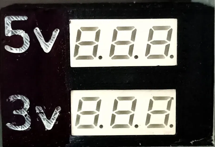 Hộp đựng điện áp mini LCD với không gian cho nhãn - Image 1