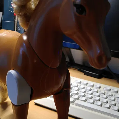 Bọc chân ngựa Barbie được thiết kế và in mới