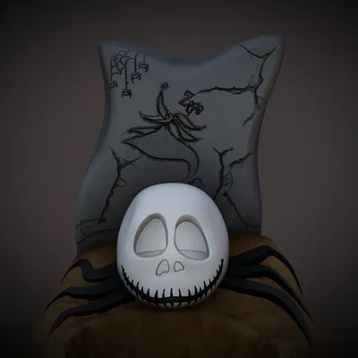 Giá đỡ kẹo Skellington với đèn LED ấm áp