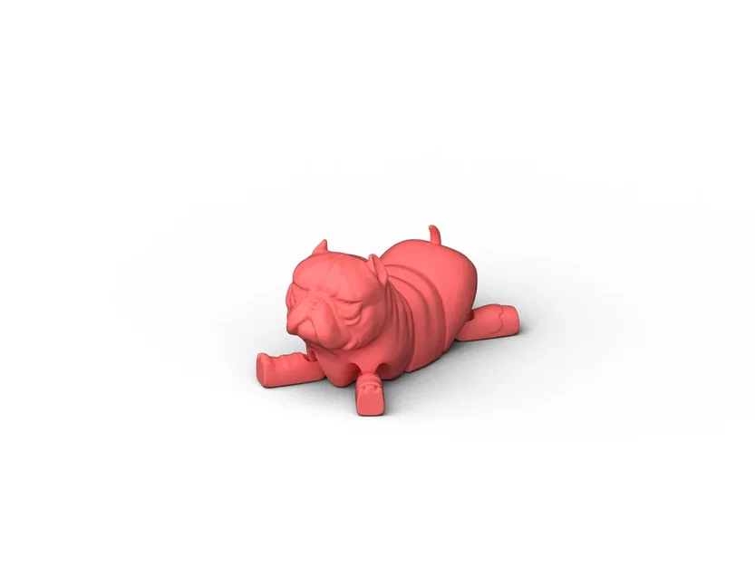 Chó bulldog linh hoạt dễ thương cho máy in 3D - Image 1