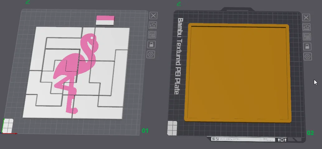Câu đố hình hồng hạc đơn giản cho trẻ em - Image 1