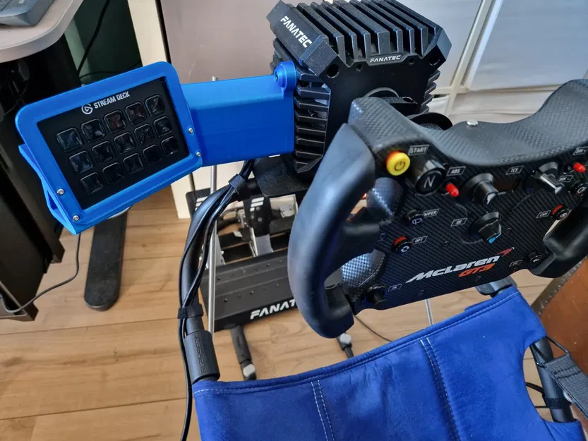 Giá đỡ Streamdeck MK2 cho đế Fanatec CSL DD - Image 1