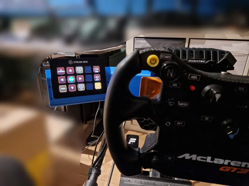 Giá đỡ Streamdeck MK2 cho đế Fanatec CSL DD - Image 3