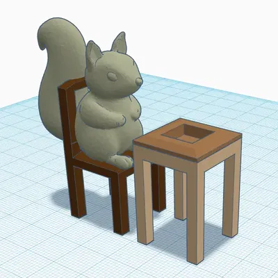 Bàn ăn cho sóc tại nhà hàng mùa đông