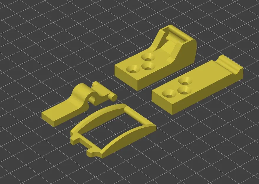 Chốt kéo in 3D đơn giản bằng nhựa ABS đỏ - Image 3