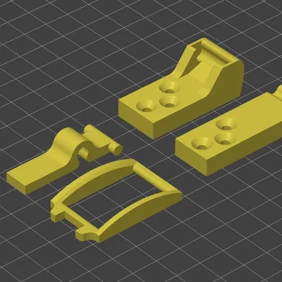 Chốt kéo in 3D đơn giản bằng nhựa ABS đỏ